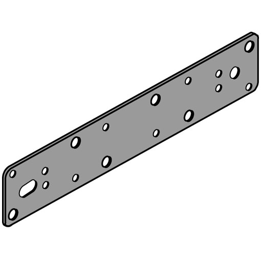 Hullplate 140x55x2,5mm